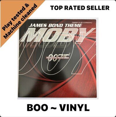 Moby - James Bond Theme 12" (Electronic Ambient Trance House) Mute EX / EX Con