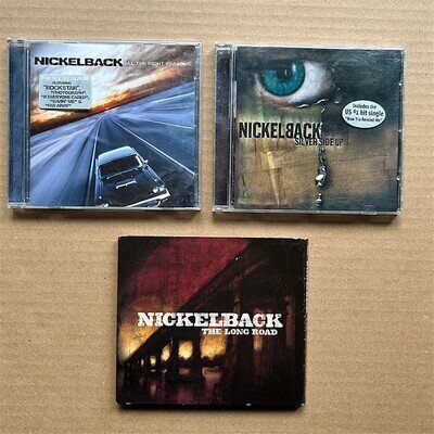 NICKELBACK 3 X CD albums - Long road (digi)-silver side up-all the right reasons