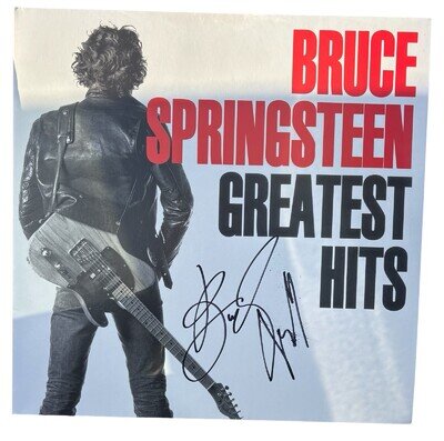 Bruce Springsteen Hand Signed Vinyl Autograph Includes COA Greatest Hits Proof