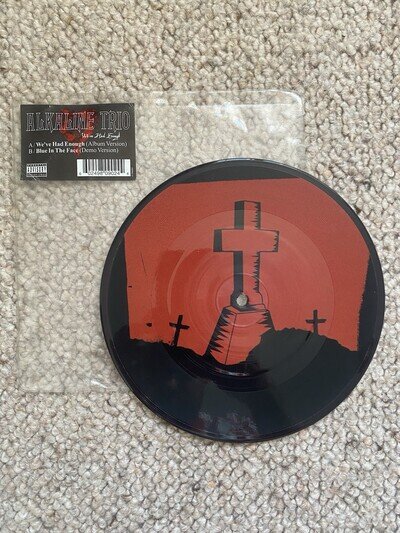Alkaline Trio 7” Vinyl Picture Disc “We’ve Had Enough” Pop Punk 2000s Rare