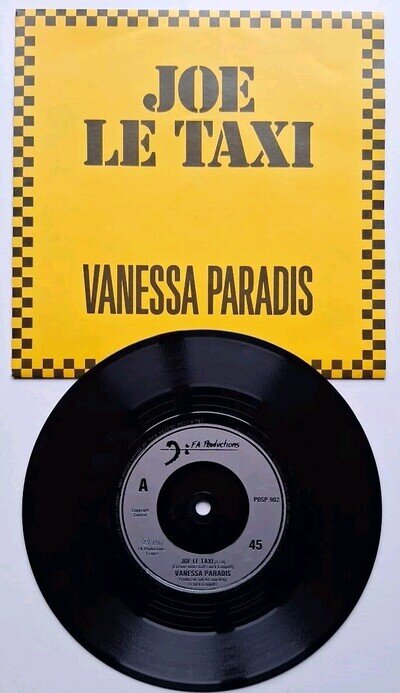 Vanessa Paradis"Joe Le Taxi"1987 Vinyl Synth Pop 7"Single