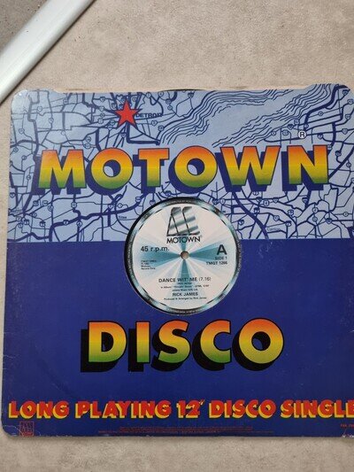 Rick James Dance Wit' Me 12 Inch Single Vinyl Record