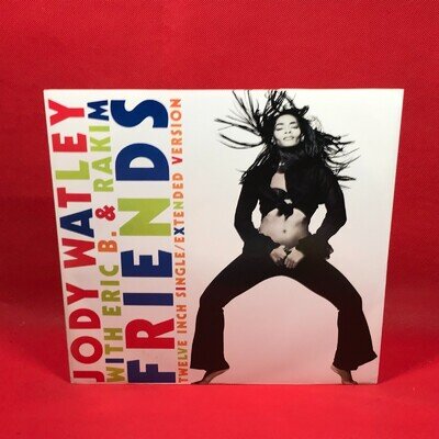 JODY WATLEY Friends 1989 UK 12" vinyl single remix Eric B & Rakim MCA record