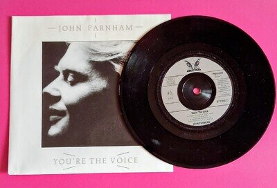 You're The Voice By John Farnham 7-inch Vinyl Single FIRST PRESSING MINT