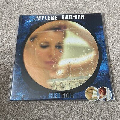 Mylene Farmer – Bleu Noir Vinyl Record NEW 2xLP Picture Disc 2022