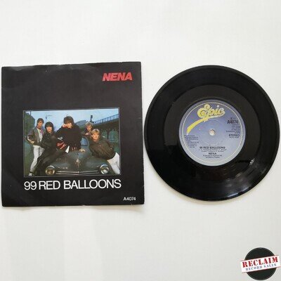 nena - 99 red balloons 7" vinyl record VG