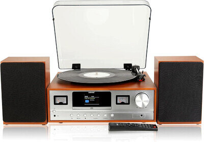 Denver MRD-52 Record Player Hi-Fi System With 2.4-inch Colour Screen - CD Player