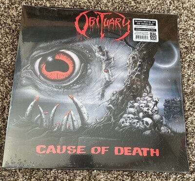 Obituary Cause of Death LP Colored Vinyl Remastered Real Gone Music Gatefold