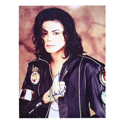 Michael Jackson Autograph Size H 14.1 x W 10.8 in With Certificate