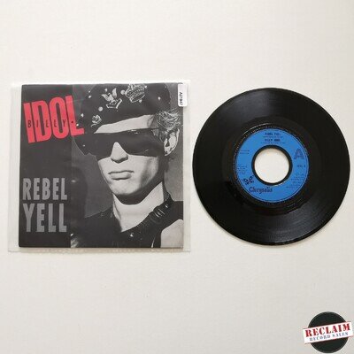 billy idol - rebel yell 7" vinyl record VG