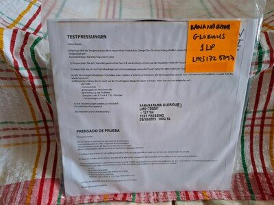 BANANARAMA - GLORIOUS RARE UK LP TEST PRESSING LONDON RECORDS (2024)