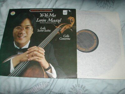 CBS:35848 Lalo/Saint Saens cello concerti Yo Yo Ma Maazel LP 1980 Digital