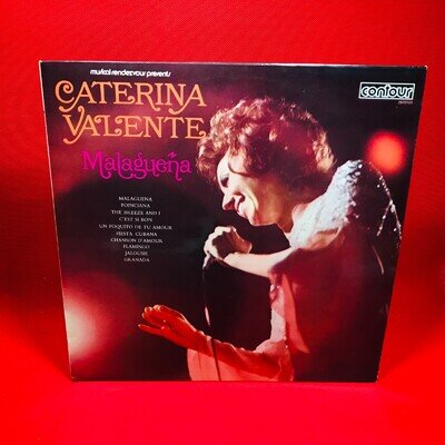 CATERINA VALENTE Malagueña 1971 UK vinyl LP Chanson D'Amour Granada Flamingo