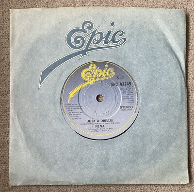 EPC A3249 Nena Just A Dream A1 B1 1st Press 7” Vinyl Record 1983 NM