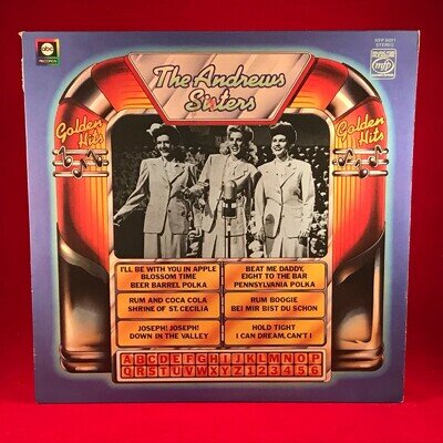 THE ANDREWS SISTERS Golden Hits vinyl LP greatest best of Rum And Coca-Cola