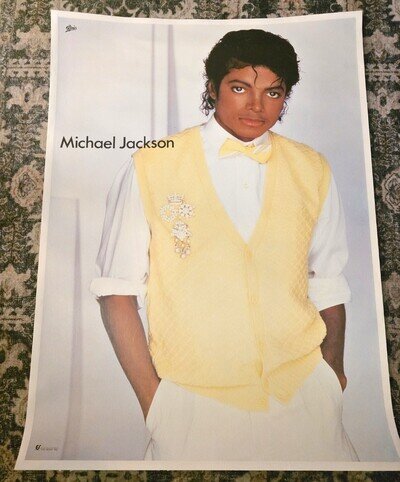 Vintage 1983 Michael Jackson Productions Poster Thriller Era Original