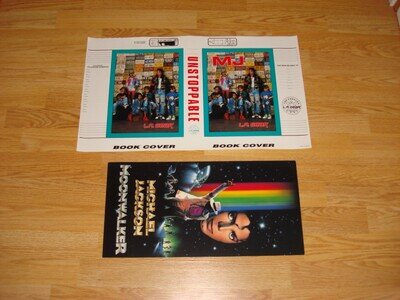 Michael Jackson Moonwalker 1989 Promo Store Display / Poster LA Gear Book Cover