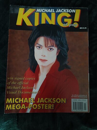 Michael Jackson King of Pop Mega-Poster Fan Club Magazine Poster Excellent