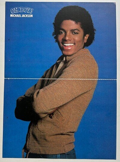 MICHAEL JACKSON - 1983 2-page UK magazine annual poster