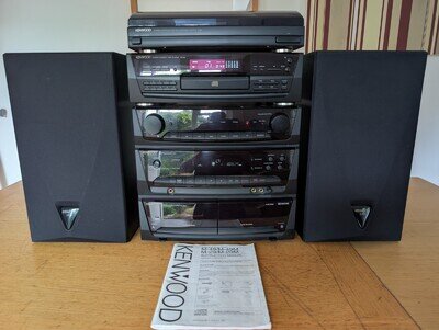 Kenwood M-29 Hi-Fi System Includes P-26 DP-29 RX-29 + L29 Speakers & Manual
