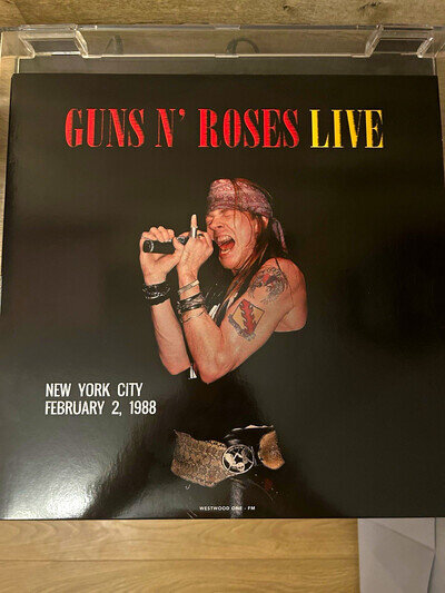 Guns N' Roses - Live New York City Feb 1988 - RED VINYL - Excellent condition