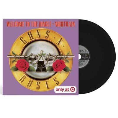 GUNS N ROSES WELCOME TO THE JUNGLE /NIGHTRAIN TINY VINYL 4” TARGET LTD ED SEALED