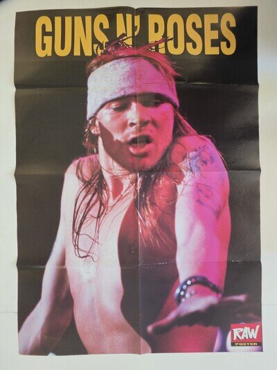 AXL ROSE (Guns N' Roses) / JAMES HETFIELD (Metallica) HUGE Poster