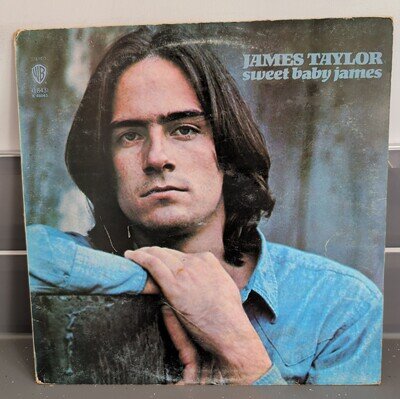 JAMES TAYLOR - SWEET BABY JAMES 1972 UK REISSUE VINYL LP K46043 A1/B1 VG/G+