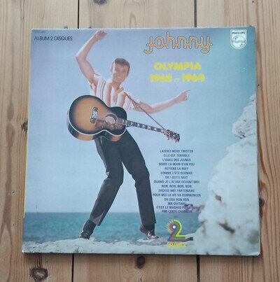 Johnny Hallyday Olympia 1962 et 1964 Philips 6600 289 1982 2xLP Stereo