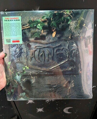 THE DAMNED The Black Album ROUGH TRADE NUMBERED CLEAR BLACK VINYL 2x LP SET New!