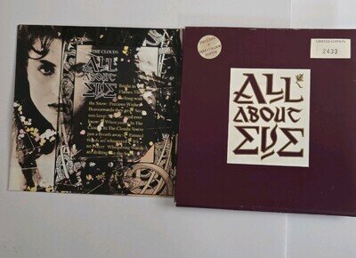 Vg+/Vg+ ALL ABOUT EVE - IN THE CLOUDS RE-ISSUE POSTER PACK 7 INCH UK SET