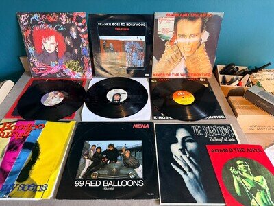 1980's Vinyl Record Bundle - Frankie /Nena / Culture Club / Adam & Ants