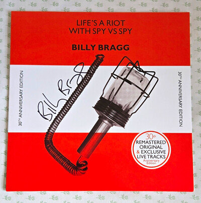 Billy Bragg - Life's A Riot With Spy Vs Spy 30th Anniv Vinyl LP ☆SIGNED☆