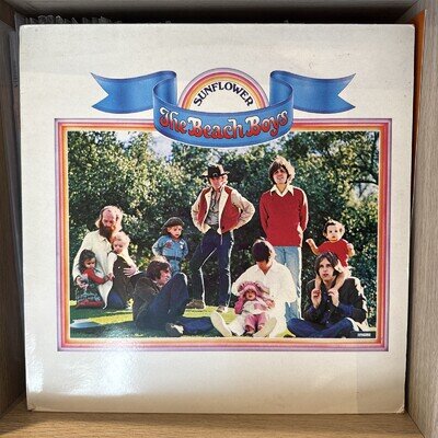 The Beach Boys - Sunflower LP, 1980 Reissue, Non Gatefold, Caribou SCRB32086 VG+