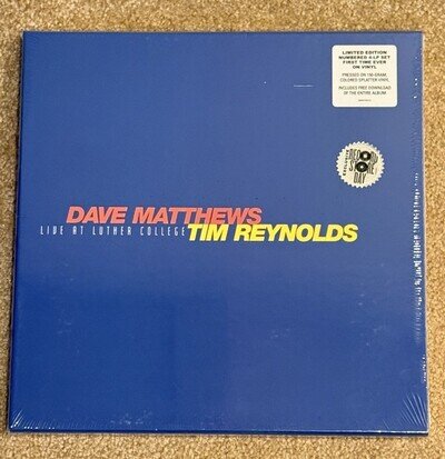 Dave Matthews & Tim Reynolds Live At Luther College RSD Colored Vinyl sealed