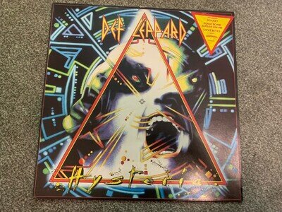 Def Leppard Hysteria + HYPE STICKER + Insert Excellent Vinyl Original UK LP