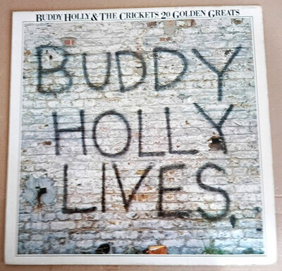 BUDDY HOLLY Lives 20 Golden Greats Vinyl EX/EX 1977 Stereo Album LP Record EMTV8