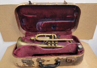 Pan American Cornet With Original Case VTG