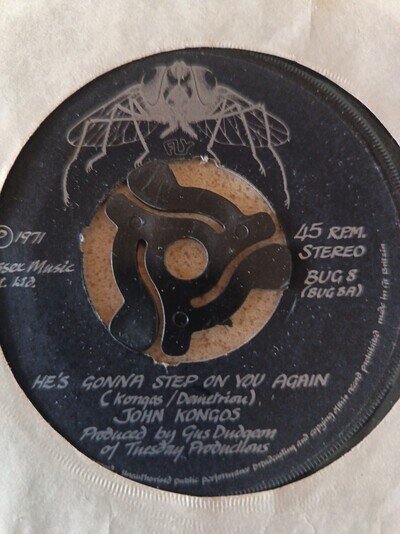 John Kongos He's Gonna Step On You Again 1971 Vinyl Single Fly Bug 8 7 Inch