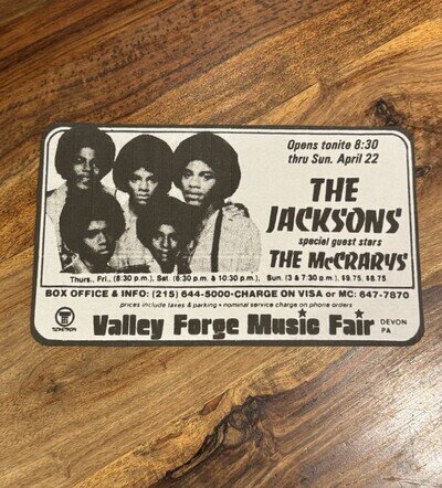 Michael Jackson The Jacksons 1979 Concert Tour Poster Print