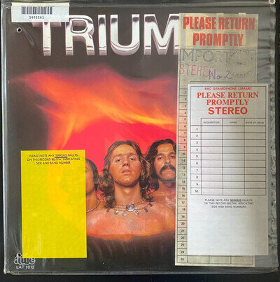 Triumph Triumph vinyl album RARE BBC Gramohpne Library 1976