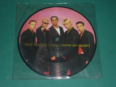 BACKSTREET BOYS - Quit Playing Games (With My Heart) - UK 7" PICTURE DISC - JIVE