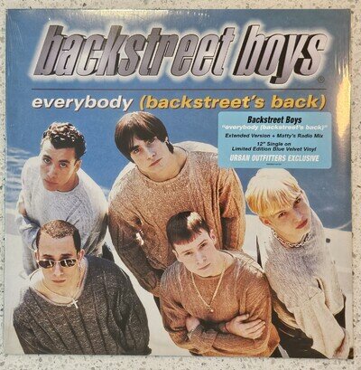 SEALED BACKSTREET BOYS EVERYBODY (BACKSTREET'S BACK) URBAN OUTFITTERS BLUE VINYL