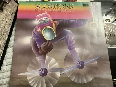 SCORPIONS FLY TO THE RINBOW ALBUM RECORD VINYL LP NL70084 VG+/VG B