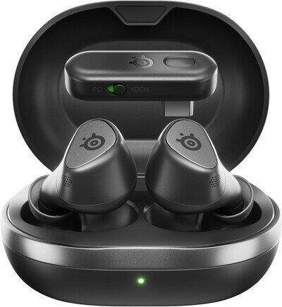 SteelSeries 61707 Arctis Wireless Noise Cancelling GameBuds for Xbox - PC, Black