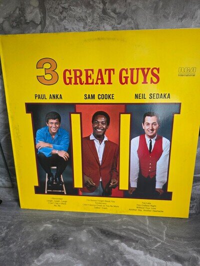 Paul Anka/Sam Cooke/Neil Sedaka-3 great guys LP EX/Ex