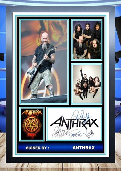 518 anthrax signed A4 print framed unframed photograph reprint #############