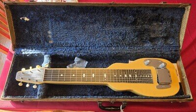 Early 1950s Fender Champion Lap Steel Guitar Serial 283 w/ Original Tweed Case