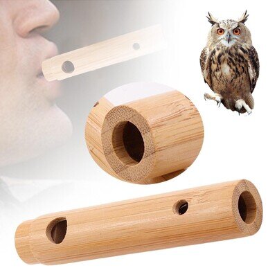 Bird Whistle Realistic Owl Sound Effect Caller Toy for Playing Hunting