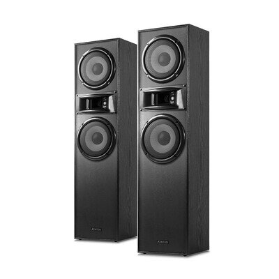 Fenton SHF700B Floor Standing HiFi Speakers 2x 6.5" Black - Modern Audio